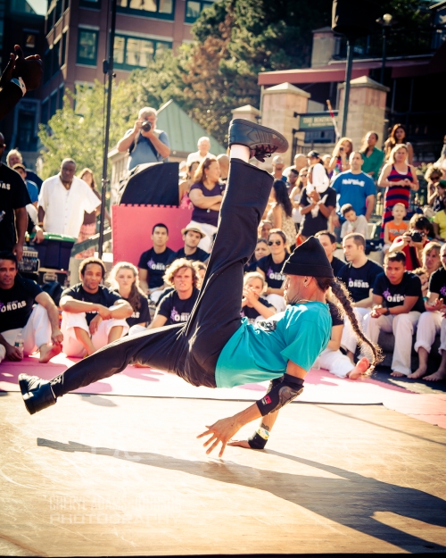 B Boy FaCce Maldonado, one of the founders of Project 401performing at Waterfire, Providence